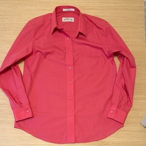 Orvis Wrinkle-Free Pink Button Down Shirt Women’s Size 10 Cotton Blend